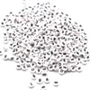 Elips Rakam Boncuk Beyaz 6 mm 250 gr