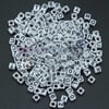 Harf Boncuk Akrilik Küp Beyaz 10 mm 500 gr