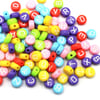 Harf Boncuk Elips Pastel Renkli 6 mm 250 gr