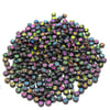 Harf Boncuk Elips Renkli Siyah 6 mm 250 gr