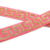 Hint İşi Şerit Etnik Motif Pembe