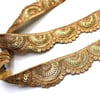 Hint İşi Şerit Pullu Motif Gold