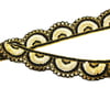 Hint İşi Şerit Pullu Motif Siyah