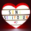Kalp Şeklinde Light Box