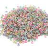 Karanlıkta Parlayan Harf Boncuk Elips Renkli 6 mm 250 gr