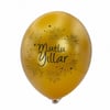 Mutlu Yıllar Baskılı Balon 10 adet