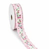 Saten Kenarlı Çiçek Kurdele 2 cm