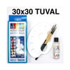 Tuval Boyama Seti Akrilik Boya 30x30 cm