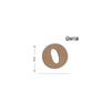 Üh18 Ahşap 3 cm O Harfi