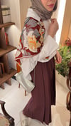 Piliseli Etekli Pantolon | Mürdüm
