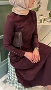 Touch Kadife Elbise | Mürdüm 