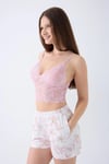 Arnetta Kadın Modal 3'lü Pijama Takımı Pembe