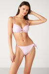 Kom Caten Zincir Detaylı Dolgulu Bikini Pembe