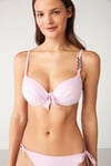 Kom Caten Zincir Detaylı Dolgulu Bikini Pembe