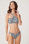 Kom Leona Telli-Kapsız İnce Altlı Straplez Bikini Siyah