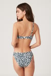 Kom Leona Telli-Kapsız İnce Altlı Straplez Bikini Siyah