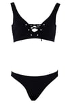 Kom Lolita Kız Çocuk Bikini Siyah