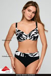 Kom Mabe Desenli Toparlayıcı Bikini Takımı Siyah