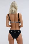 Kom Nigru Biye Detay Üçgen Bikini Siyah