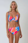 Kom RegenSimli Kumaşlı  Toparlayıcı Bikini Pembe