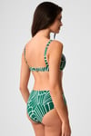 Kom Repi Dolgulu Toparlayıcı Bikini Yeşil