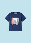 Mayoral 2'li Baskılı Erkek Çocuk T-Shirt Set Lacivert