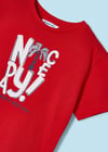 Mayoral Erkek Çocuk 3 Parça Baskılı T-Shirt - Şort Takım Kırmızı-Beyaz