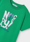 Mayoral Erkek Çocuk 3 Parça Baskılı T-Shirt - Şort Takım Yeşil-Beyaz