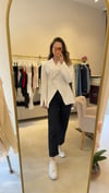 BEYAZ KRUVAZE  BLAZER CEKET