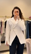 BEYAZ KRUVAZE  BLAZER CEKET