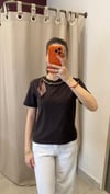 FULAR DETAYLI BASIC TİŞÖRT
