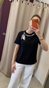 FULAR DETAYLI BASIC TİŞÖRT
