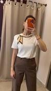 FULAR DETAYLI BASIC TİŞÖRT