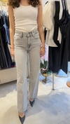 GRİ  YÜKSEL BEL STRAIGHT JEAN