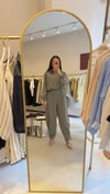 PAÇA DETAY YEŞİL PANTOLON 