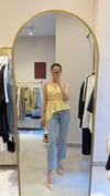 PAÇA KESİK YÜKSEK BEL LİKRALI  JEAN 