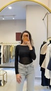 TAŞLI TRANSPARAN BLUZ