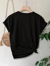 Anneler Günü Baskılı T-shirt - Siyah