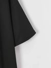 Baskılı Oversize Bisiklet Yaka T-shirt - Siyah