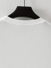 Baskılı Oversize Bisiklet Yaka T-shirt - Beyaz