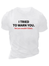 Baskılı Oversize Bisiklet Yaka T-shirt - Beyaz
