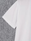 Baskılı Oversize Bisiklet Yaka T-shirt - Beyaz