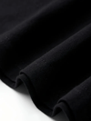 Baskılı Oversize Bisiklet Yaka T-shirt - Siyah