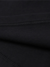 Baskılı Oversize Bisiklet Yaka T-shirt - Siyah