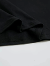 Baskılı Oversize Bisiklet Yaka T-shirt - Siyah