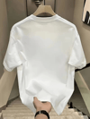Baskılı Oversize Bisiklet Yaka T-shirt - Beyaz