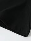 Baskılı Oversize Bisiklet Yaka T-shirt - Siyah