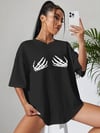 Baskılı T-shirt - Siyah