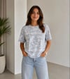Batik Desenli Tişört Bisiklet Yaka Kısa Kol Regular Fit T-shirt - Gri