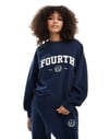 Bisiklet Yaka Sweatshirt – Lacivert